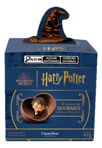 Kit 2 Caixa Enigma Harry Potter Colecionar 47g Cacau Show