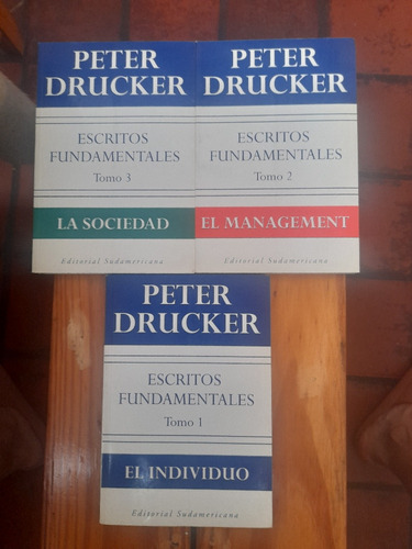Peter Drucker Escritos Fundamentales 3 Tomos