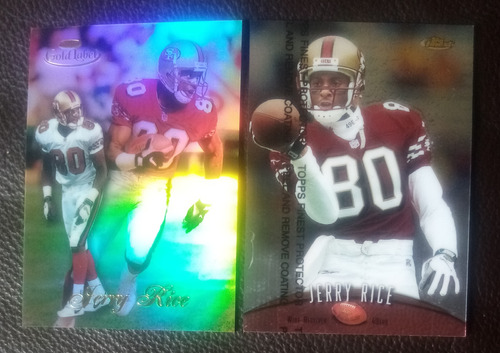 1998 Topps Gold Label & Finest Jerry Rice 49ers ( 2 ) Set 