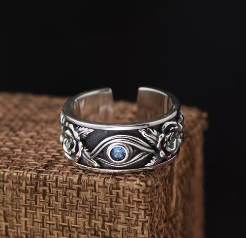 Anillo Para Hombre Ojo De Horus Dios Protección Vintage Vintage Unitalla