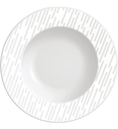 Plato de postre Maria Augusta, 21 cm, color blanco y blanco Tramontina