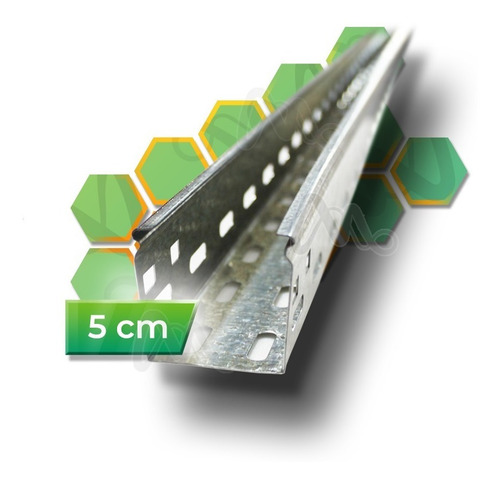 Imagen 1 de 10 de Bandeja Portacable Perforada 50mm X 3 Metros 0.7mm Oferta!