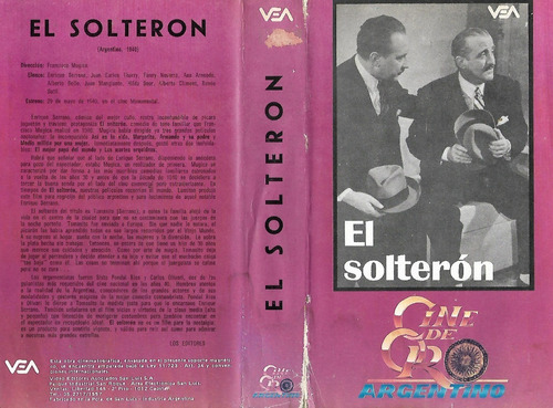 El Solterón Vhs Enrique Serrano Juan Carlos Thorry