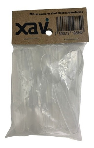 20 Cucharita Cuchara Shot Plastica 0620 0.36 Xaviplas