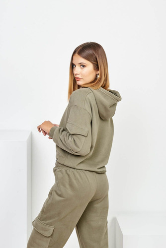 Babucha Cargo Algodòn Bolsillo Tipo Cargo Mujer 47street