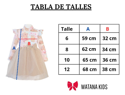 Disfraz Capibara Carpincho Manga Larga Tutu Glitter Nena Marrón Claro 12
