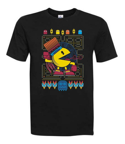 Polera Niño - Pac-man - Diseño 100 Dtf