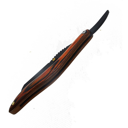 Imagen 3 de 5 de Zilveren Man ® Porta Navaja Acero Inoxidable Mango Madera 02
