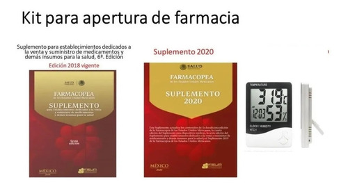 Suplementos Farmacopea Feum Y Termohigrometro Para Farmacias