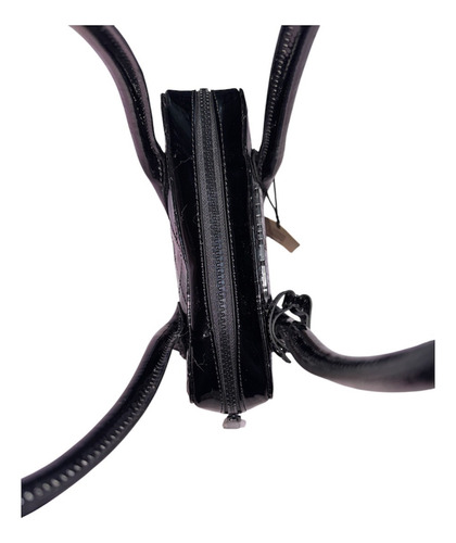 Bolsa Negra De Charol Steve Maden Negro Charol