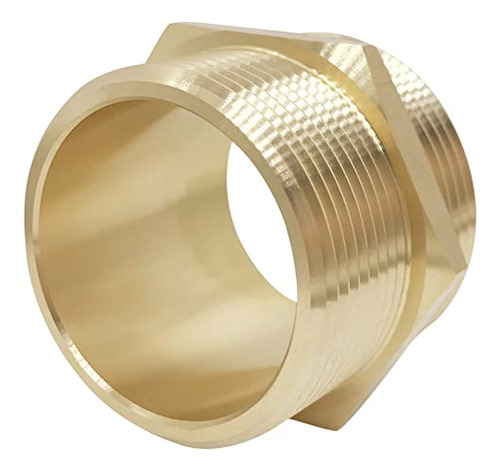 Niple Hexagonal De Latón De 11/2 Npt Macho X 11/2 Ns...