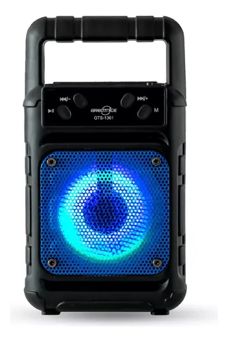 Parlante Portátil Mini Bluetooth Batería Luz Radio Fm Usb