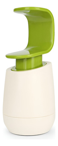 Dispensador Jabón Líquido Forma De C, Cocina Baño Color Blanco/verde