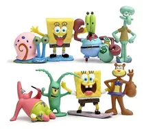 Comprar Coleção 8 Boneco Miniatura Bob Esponja Patrick Lula Molusco