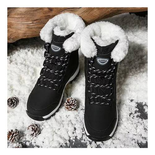 Nuevas Botas De Nieve De Invierno Impermeables Y Cálidas Par