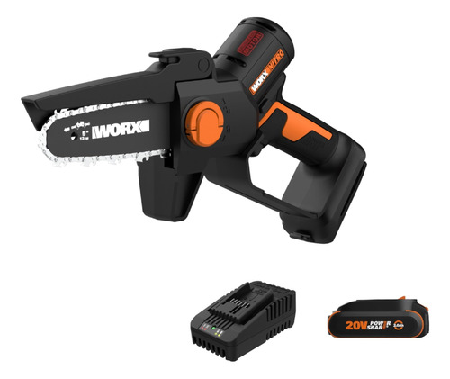 Worx Sierra De Podar Inalambrica De 20 V, De 5 Pulgadas, Sin