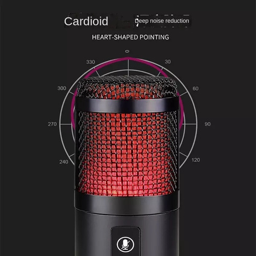 Imagen 6 de 9 de Micrófono Condenser Elefir At2022 Rgb Usb Profesional Único