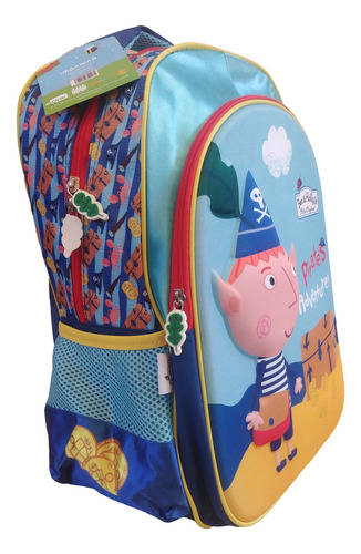 Mochila Ben & Holly´s Piratas 3d Primaria Original Urbania