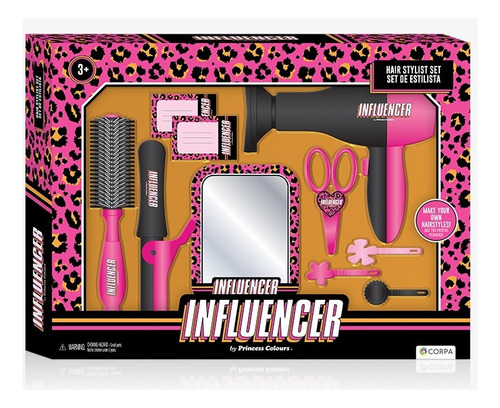 Set Belleza Juguete Estilista Completo Influencer Infantil