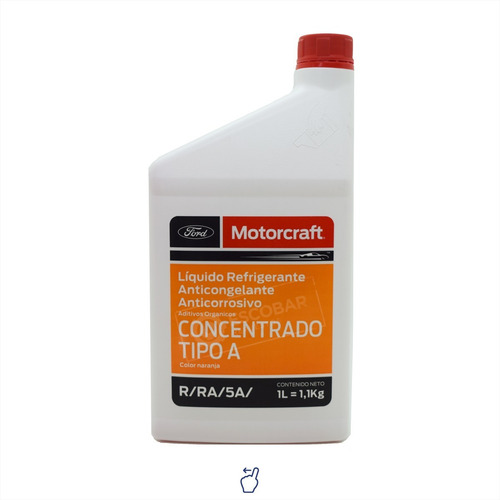 Imagen 1 de 9 de Refrigerante Anticongelante Anticorrosivo Ford Motorcraft 1l