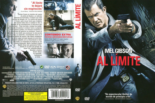 Al Filo De La Oscuridad ( Al Límite) Mel Gibson - Dvd