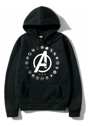 Buso Avengers Logos Hoddie Con Capota Insignias Marvel 