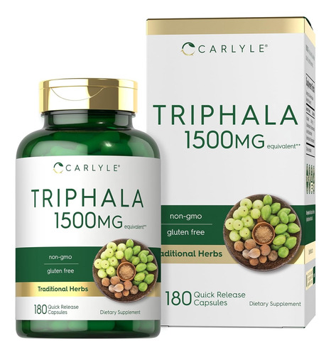 Triphala | 120 Caps Veganas | 1200mg | La Más Fuerte Y Pura