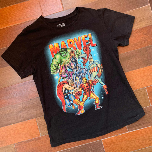 Playera Vintage Marvel Universe Talla M Old Comics Print (Usado)