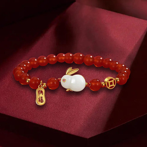 T Joyas Pulsera De Animales Pendientes Pulsera Cuentas Rojas
