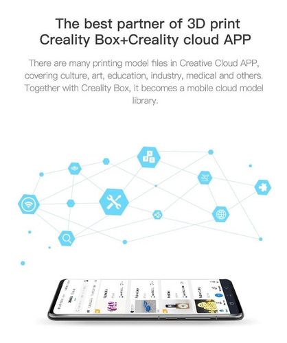 Imagem 7 de 10 de Original Creality Wifi Box Para Impressoras 3d 3dverdade