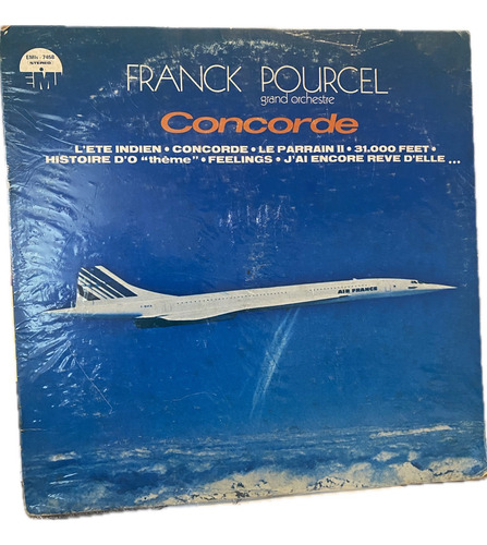 Disco De Vinilo Avion Concorde Air France Franck Pourcel