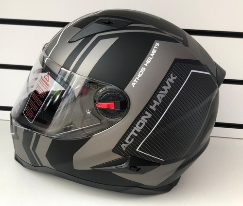 Imagen 2 de 5 de Casco Athos Helmets Action Condor - Integral Negro Mate