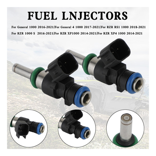 . 2 Inyector Combustible Para Polaris General Rzr Rs1 Xp1000