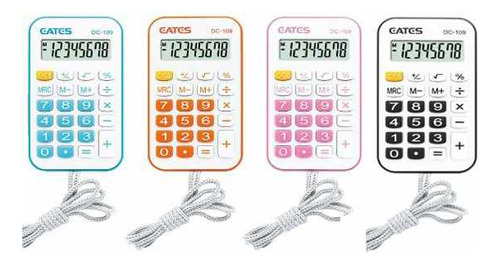 Calculadora Eates Color Con Cordon Dc-109 Serviciopapelero