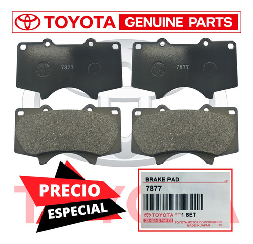 Pastilla Freno Delantera Hilux Kavak Fortuner 4runner Meru