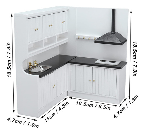 Cocina Miniatura 112 Accesorios Casa De Muñecas