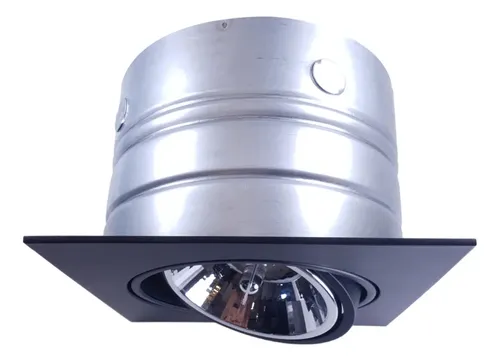 Spot Ar111 Para Led Negro Con Housing Hormigon World Leds Go | Envío gratis