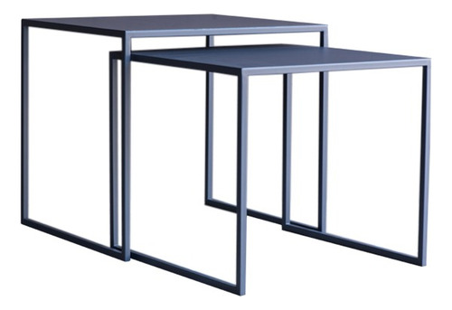 Mesa Ratona Arrime Hierro Diseño Bari Grande Maga Collection Gris Denim