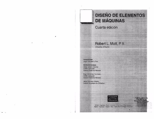 Diseño De Elementos De Máquinas - 4ed - Robert Mott Pdf