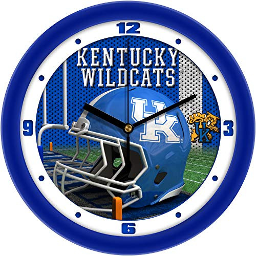 Kentucky Wildcats Reloj De Pared Del Casco De Futbol