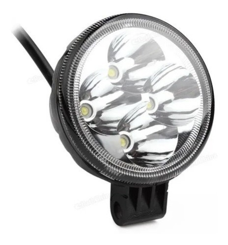  Faro Auxiliar Circular Redondo 4 Led 12w Off Road Auto Moto