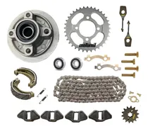 Comprar Kit Transmisión Motos 110 Cadena Corona Piñon + Porta Corona