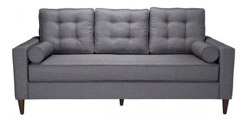 Sofa Morgan - Gris Këssa Cdmx Diseño De La Tela Liso