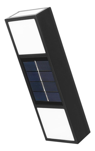 Foco Aplique Solar Led Decoración Fotocélula Horizontal X2