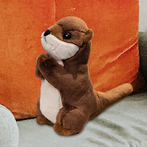 Navidad Nutria Realista, Animal Relleno, Juguete Suave De