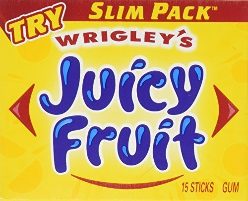 Chicle - Chicle - Wrigley's Juicy Fruit Slim Pack, 14 Ounce
