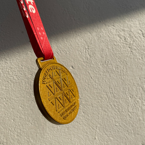 Medalla De Argentina Campeon Del Mundo 2022 Replica 3d