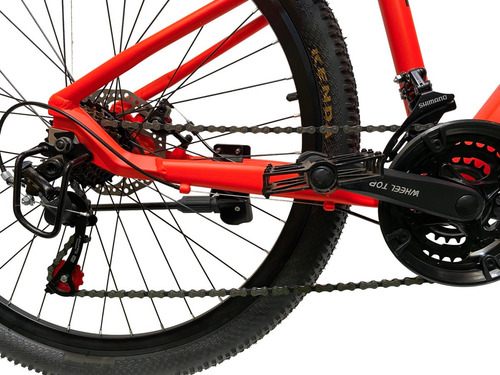 Imagen 8 de 10 de Bicicleta Naranja Aluminio Mtb Aro 27,5 Pegaso Bike