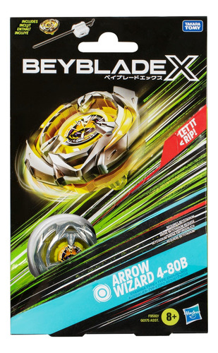 Beyblade X Arrow Wizard 4-80b Kit Inicial Com Pião E Lançado Arrow Wizard