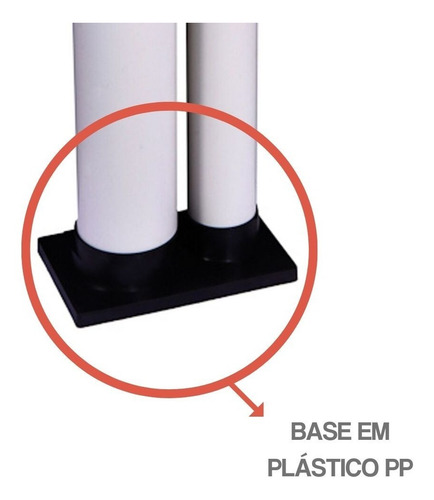 Imagem 3 de 4 de Lixeira Dispensador Copos Descartaveis Pvc Duplo Água E Café